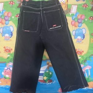 JNCO black graffiti crown beautiful